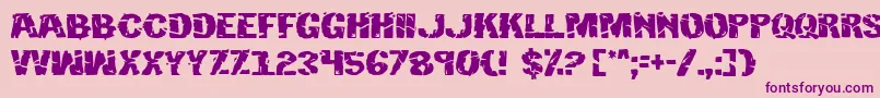 Hulk Font – Purple Fonts on Pink Background