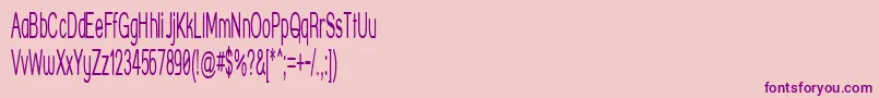 fuente StreetCornerNarrower – Fuentes Moradas Sobre Fondo Rosa