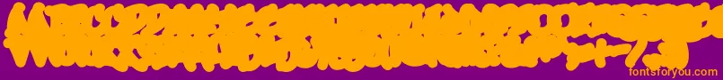 UrbanScrawlDown Font – Orange Fonts on Purple Background