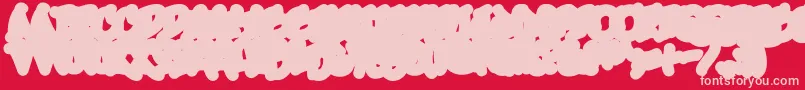 UrbanScrawlDown Font – Pink Fonts on Red Background