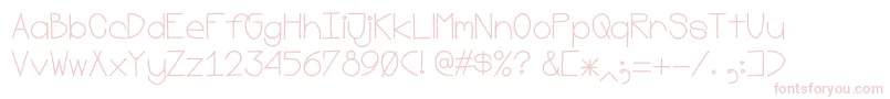Mostlymono Font – Pink Fonts on White Background