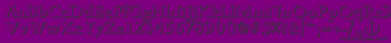 GouditashadowBold Font – Black Fonts on Purple Background