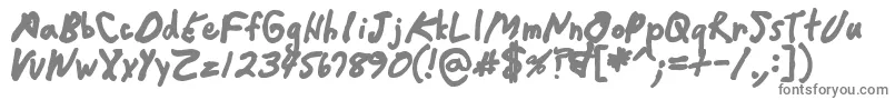 Шрифт Crappydanblack – серые шрифты на белом фоне