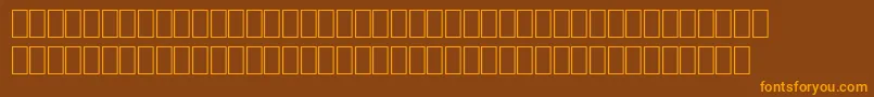 fuente AstroPi1 – Fuentes Naranjas Sobre Fondo Marrón