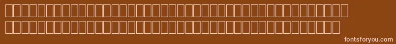 フォントAstroPi1 – 茶色の背景にピンクのフォント