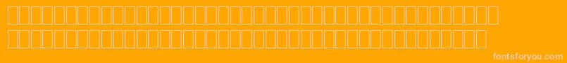 AstroPi1-Schriftart – Rosa Schriften auf orangefarbenem Hintergrund