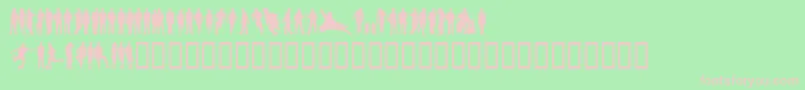 Ihminen ffy Font – Pink Fonts on Green Background