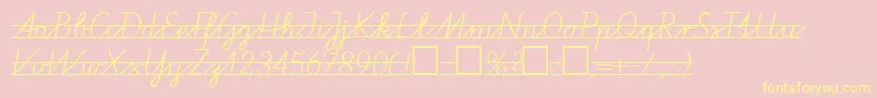 VaP2 Font – Yellow Fonts on Pink Background