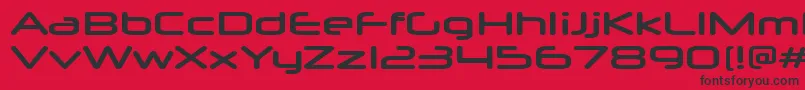 NeuropolxxpBold Font – Black Fonts on Red Background