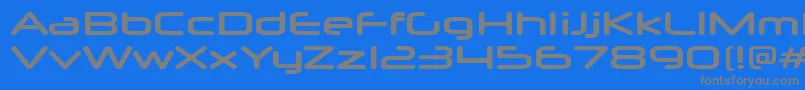 NeuropolxxpBold Font – Gray Fonts on Blue Background