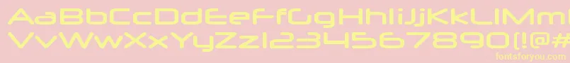 NeuropolxxpBold Font – Yellow Fonts on Pink Background