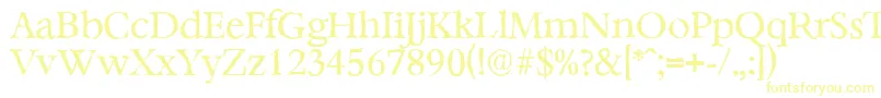BernsteinantiqueRegular-fontti – keltaiset fontit