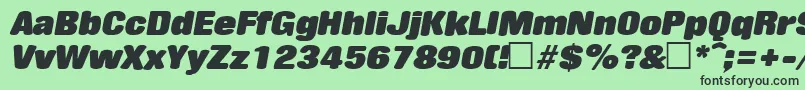 RollingstoneItalic Font – Black Fonts on Green Background