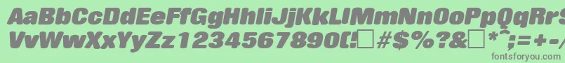 RollingstoneItalic Font – Gray Fonts on Green Background