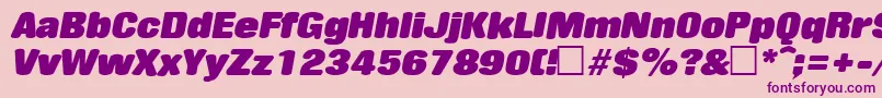 RollingstoneItalic Font – Purple Fonts on Pink Background