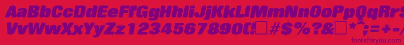 RollingstoneItalic Font – Purple Fonts on Red Background