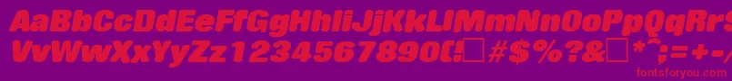 RollingstoneItalic Font – Red Fonts on Purple Background