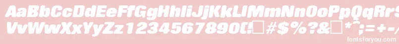 RollingstoneItalic Font – White Fonts on Pink Background