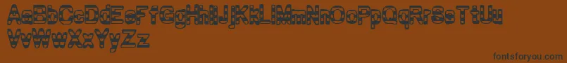 Zebra ffy Font – Black Fonts on Brown Background