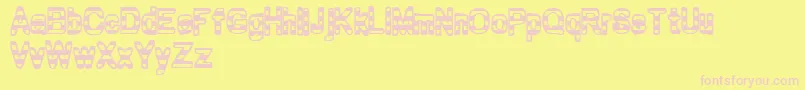 More about Zebra ffy Font Zebra ffy Font – Pink Fonts on Yellow Background