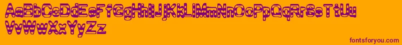 Шрифт Zebra ffy – фиолетовые шрифты на оранжевом фоне