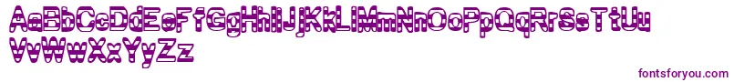 Zebra ffy-fontti – violetit fontit valkoisella taustalla