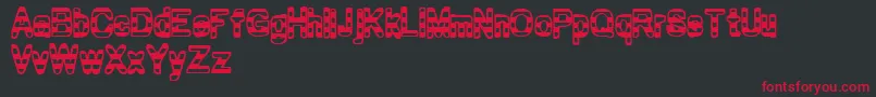 Zebra ffy Font – Red Fonts on Black Background