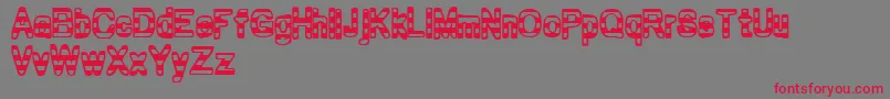 Zebra ffy Font – Red Fonts on Gray Background