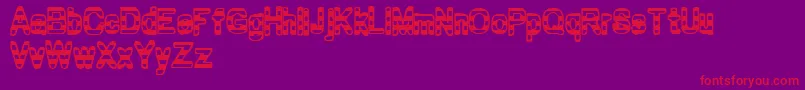 Zebra ffy-Schriftart – Rote Schriften auf violettem Hintergrund
