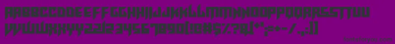 RaveKing-fontti – mustat fontit violetilla taustalla