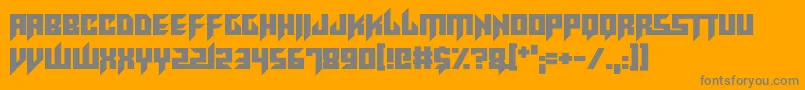 RaveKing Font – Gray Fonts on Orange Background