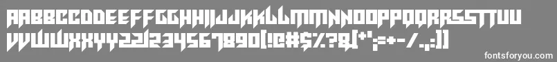 RaveKing Font – White Fonts on Gray Background