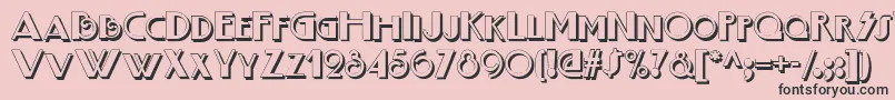 Boogie Nights Shadownf Font – Black Fonts on Pink Background