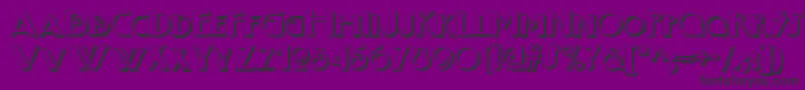 Boogie Nights Shadownf-Schriftart – Schwarze Schriften auf violettem Hintergrund