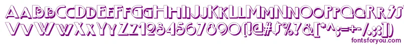 Boogie Nights Shadownf Font – Purple Fonts on White Background