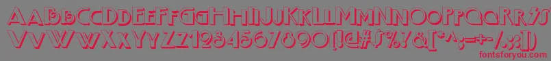 Boogie Nights Shadownf Font – Red Fonts on Gray Background