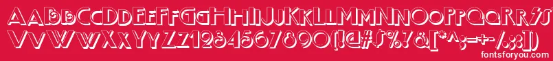 Boogie Nights Shadownf Font – White Fonts on Red Background