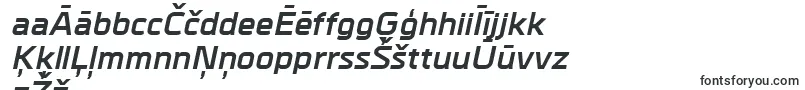 Шрифт MetralBolditalic – латышские шрифты