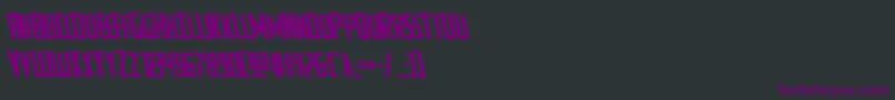 Watchtowerleft Font – Purple Fonts on Black Background