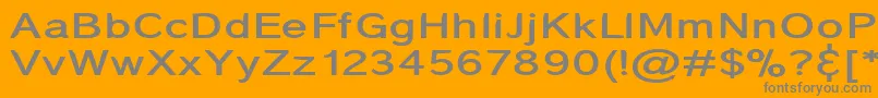 Weitere Informationen zur CoronaHeavy-Schriftart CoronaHeavy-Schriftart – Graue Schriften auf orangefarbenem Hintergrund