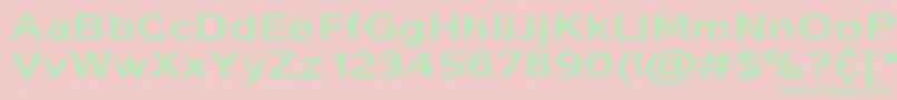 CoronaHeavy Font – Green Fonts on Pink Background