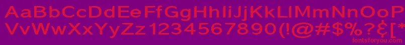 CoronaHeavy Font – Red Fonts on Purple Background