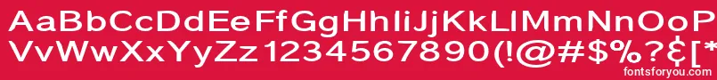 CoronaHeavy Font – White Fonts on Red Background