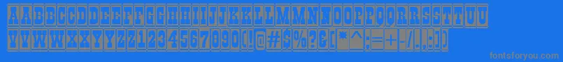 GildiadccmBold Font – Gray Fonts on Blue Background