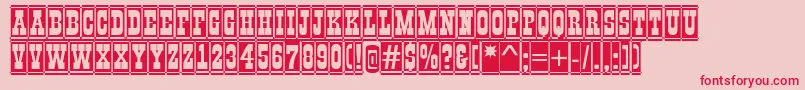 GildiadccmBold Font – Red Fonts on Pink Background