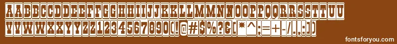 GildiadccmBold Font – White Fonts on Brown Background