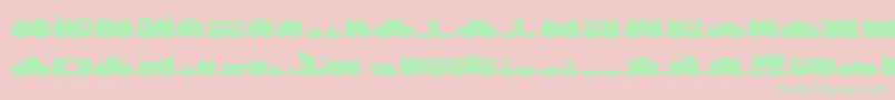 fuente Miltrain – Fuentes Verdes Sobre Fondo Rosa