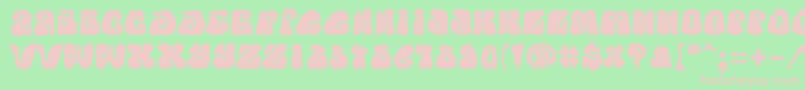 PfpsychedeliaFarout Font – Pink Fonts on Green Background