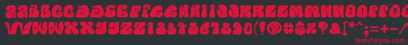PfpsychedeliaFarout Font – Red Fonts on Black Background