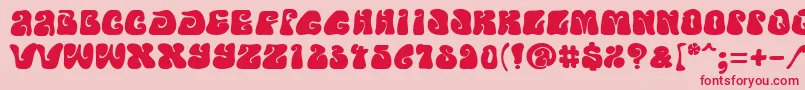 PfpsychedeliaFarout Font – Red Fonts on Pink Background